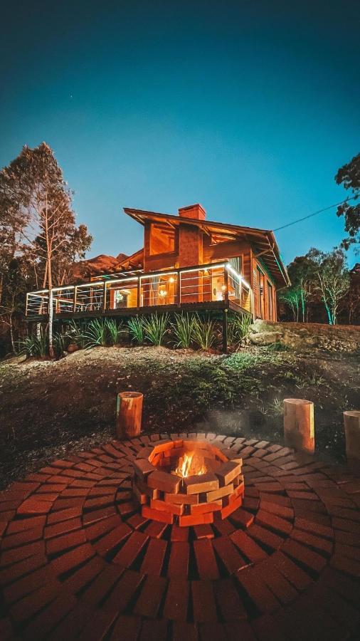 Cabana Romantica Na Serra Com Hidro, Lareira, Lagos E Trilhas Villa Bom Retiro  Exterior foto