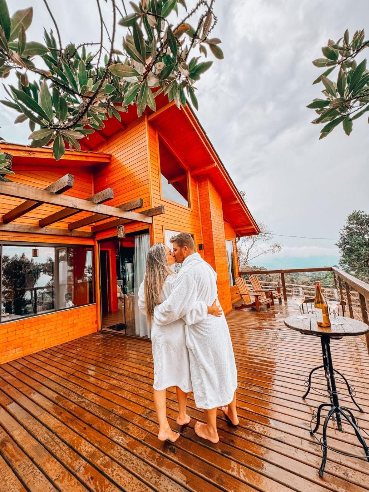 Cabana Romantica Na Serra Com Hidro, Lareira, Lagos E Trilhas Villa Bom Retiro  Exterior foto