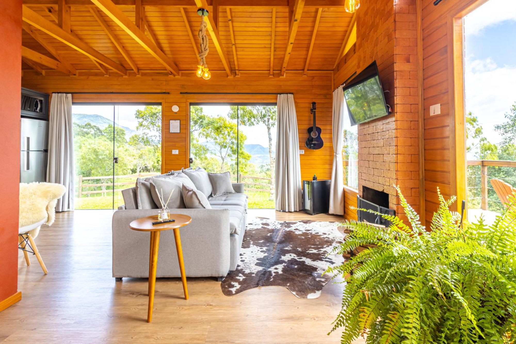 Cabana Romantica Na Serra Com Hidro, Lareira, Lagos E Trilhas Villa Bom Retiro  Exterior foto